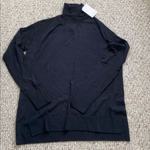 Black turtleneck sweater